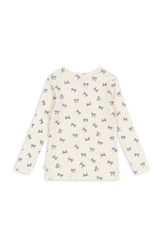 Konges Sløjd longsleeve bawełniany dziecięcy MINNIE BLOUSE GOTS KS102050 biały AW24