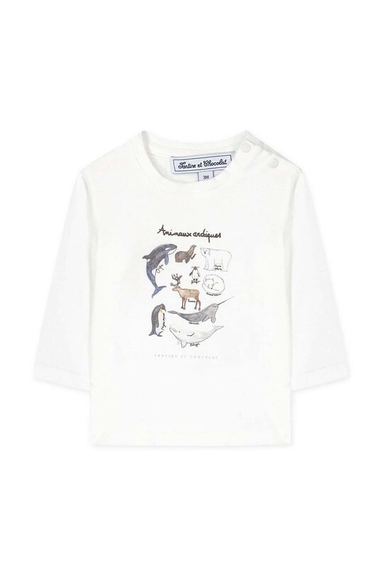 Дитячий бавовняний лонгслів Tartine et Chocolat TZ10051.80.94 блакитний AW24