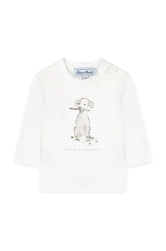 Tartine et Chocolat longsleeve bawełniany dziecięcy TZ10051.80.94 zielony AW24