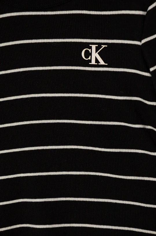 Chłopiec Calvin Klein Jeans longsleeve niemowlęcy IN0IN00223.9BYH czarny