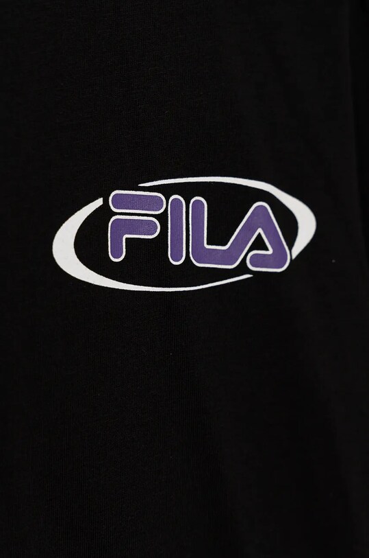 Băieți Fila longsleeve din bumbac pentru copii LIPPETAL FAT0563 negru