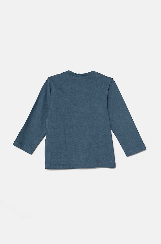United Colors of Benetton longsleeve bawełniany niemowlęcy 3ATNA1056.W.Seasonal niebieski AW24