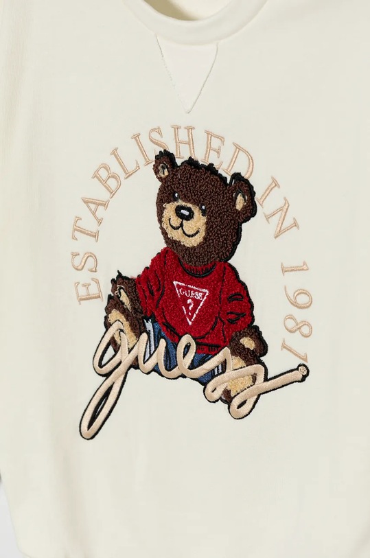 Chlapec Detská bavlnená mikina Guess H4BJ07.KAX73.9BYH béžová