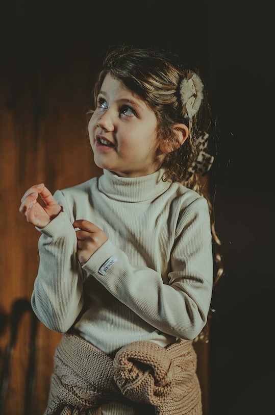 Donsje longsleeve copii Vos Shirt uni bej 4089700.