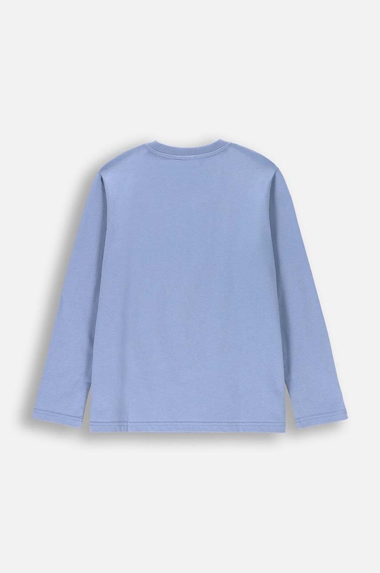Coccodrillo longsleeve bawełniany dziecięcy ZC4143106VBA niebieski AW24
