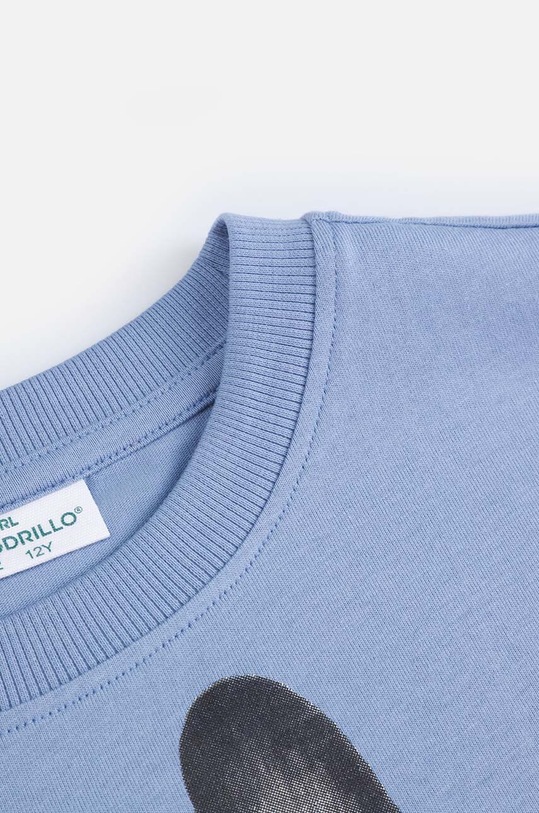 Chłopiec Coccodrillo longsleeve bawełniany dziecięcy ZC4143106VBA niebieski