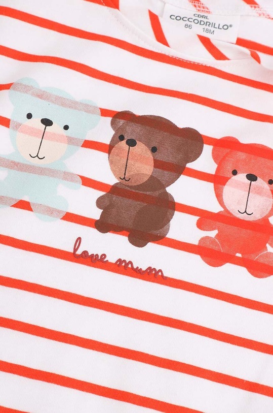 Kojenecké tričko s dlouhým rukávem Coccodrillo vícebarevná ZC4143102CGN