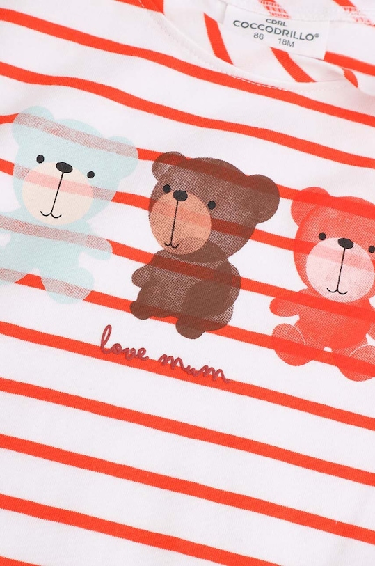 Kojenecké tričko s dlouhým rukávem Coccodrillo vícebarevná ZC4143102CGN
