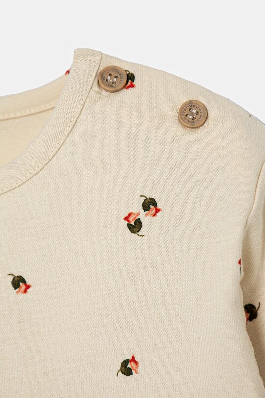 Dječaci Pamučna majica dugih rukava za bebe United Colors of Benetton 36TQA105J.W.Seasonal bež