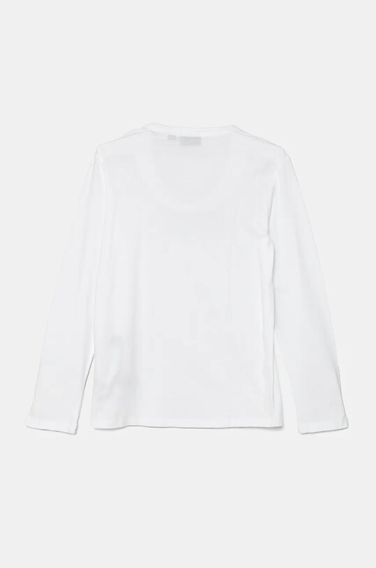 Napapijri longsleeve bawełniany dziecięcy S-CHAMOIS LS NP0A4HYK0021.134.164 biały AW24