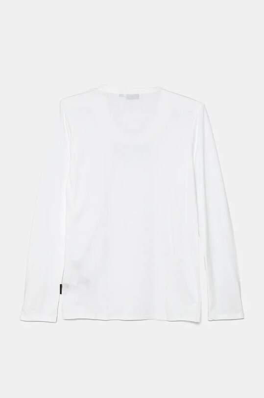 Дитячий бавовняний лонгслів Napapijri S-CHAMOIS LS NP0A4HYK0021.168.172 білий AW24