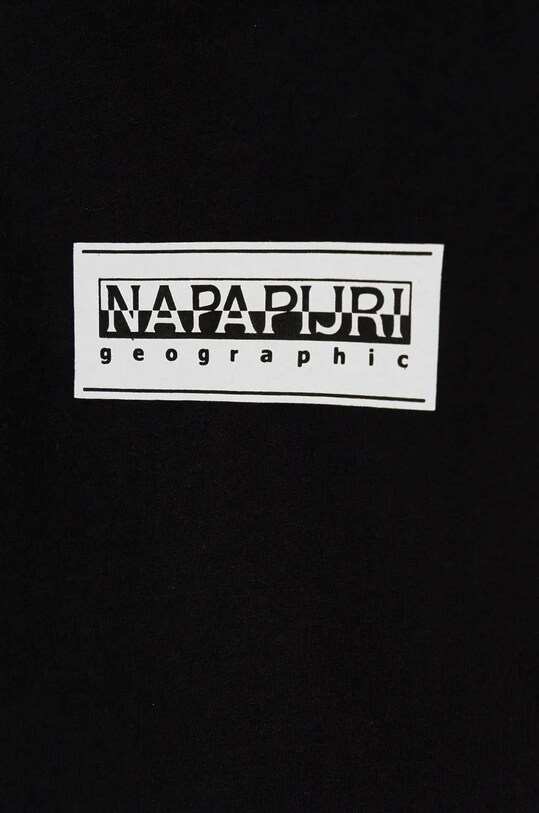 Băieți Napapijri longsleeve din bumbac pentru copii S-CHAMOIS LS NP0A4HYK0411.98.128 negru