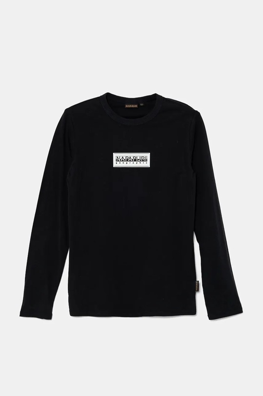 Napapijri longsleeve din bumbac pentru copii S-CHAMOIS LS print negru NP0A4HYK0411.168.172
