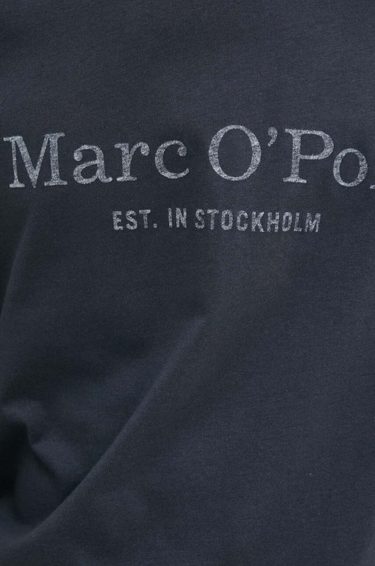 Bavlněné tričko s dlouhým rukávem Marc O'Polo 426201252152 námořnická modř