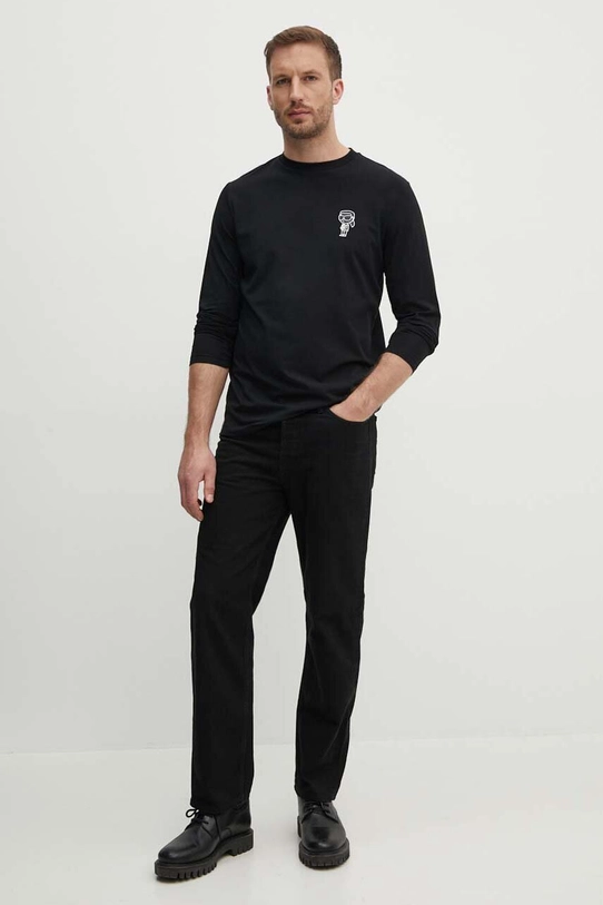 Karl Lagerfeld longsleeve 543221.755405 negru AW24