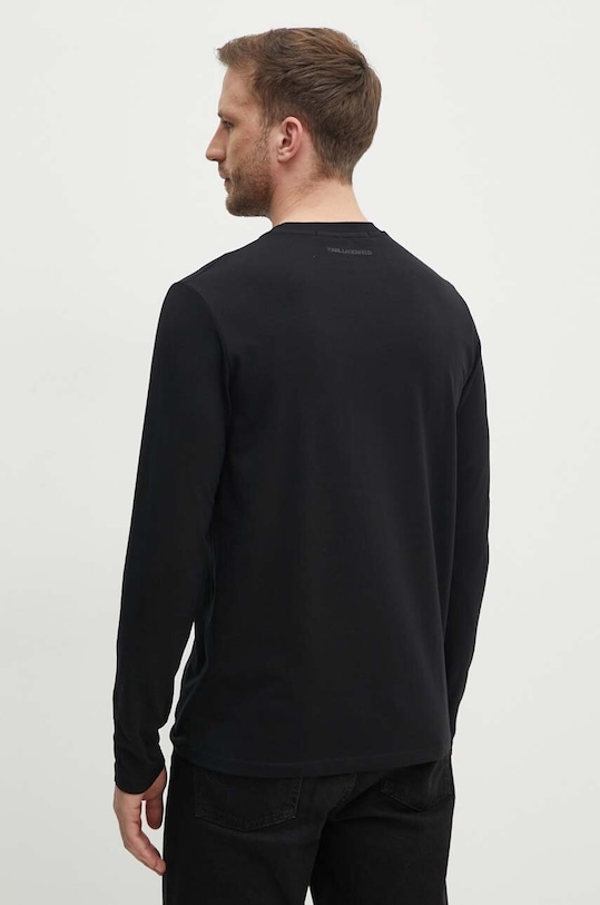Odzież Karl Lagerfeld longsleeve 543221.755405 czarny