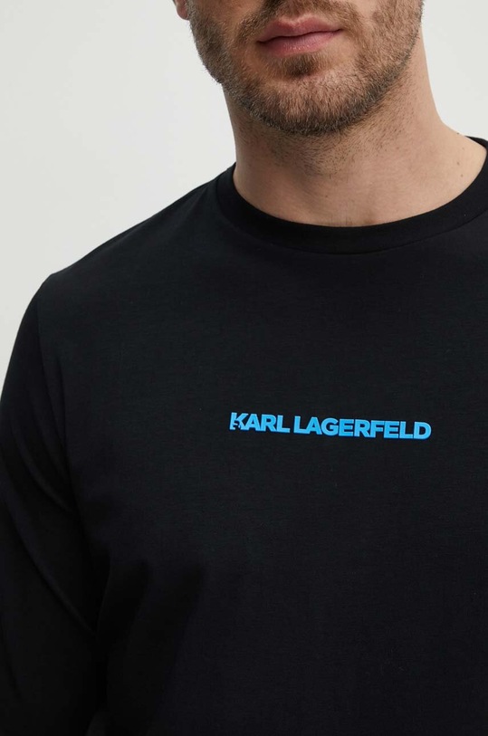 Tričko s dlouhým rukávem Karl Lagerfeld 543221.755406 černá