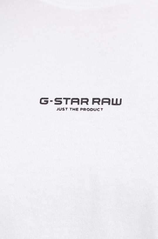 G-Star t-shirt bawełniany biały D24567.C336