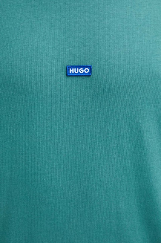 Бавовняний лонгслів Hugo Blue 50519962 зелений