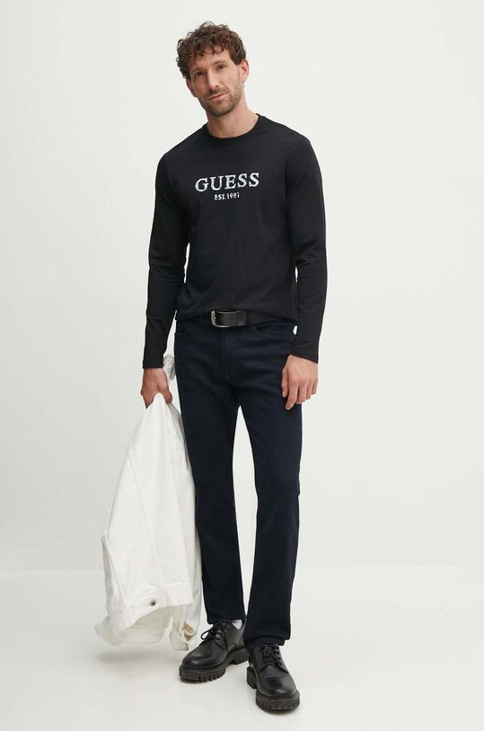 Guess longsleeve M4YI39.J1314 negru AW24