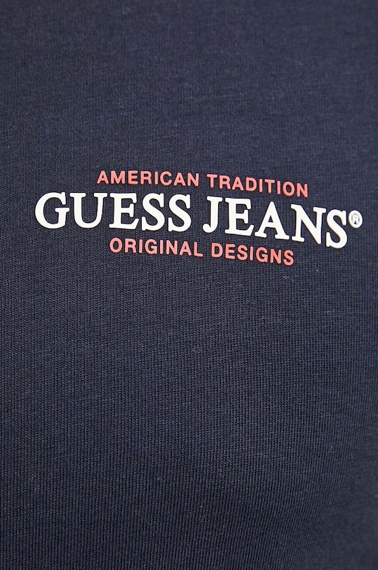 Guess Jeans longsleeve din bumbac bleumarin M4YI54.K8HM0