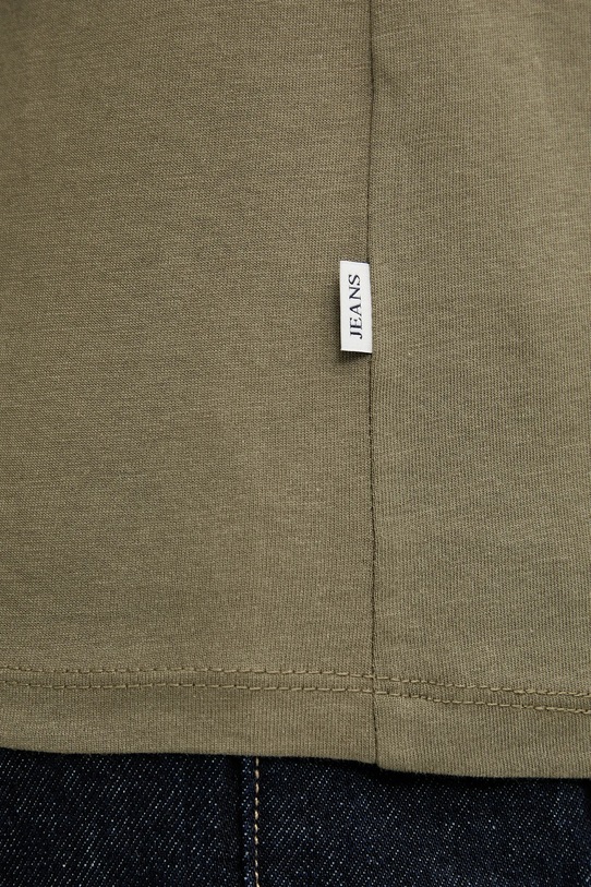 Bavlněné tričko s dlouhým rukávem Guess Jeans M4YI54.K8HM0 zelená