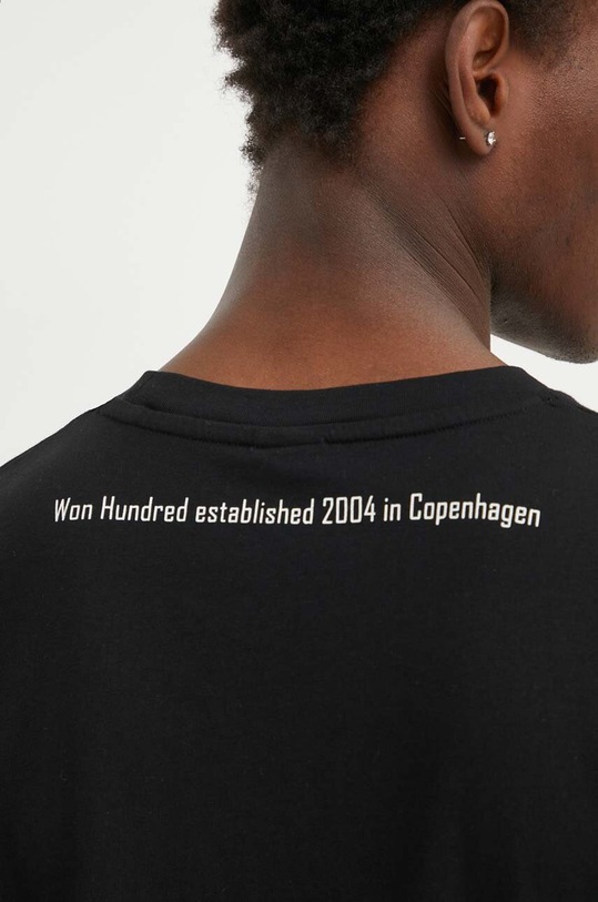 Хлопковый лонгслив Won Hundred 3146.12063 чёрный