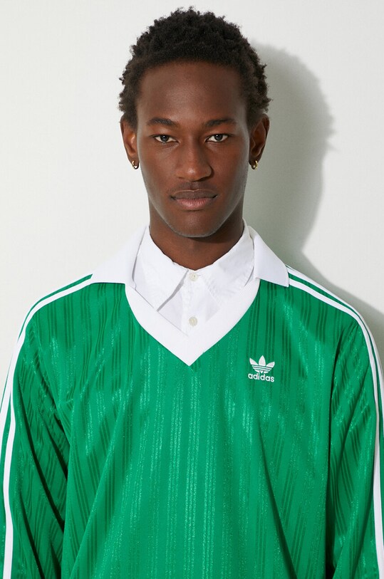 Tričko s dlouhým rukávem adidas Originals Adicolor Piqué Football Long Sleeve IX5225 zelená