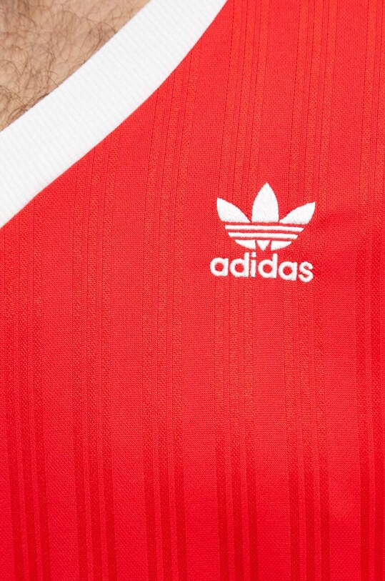 Блуза с дълги ръкави adidas Originals Adicolor Piqué Football Long Sleeve IX5226 червен