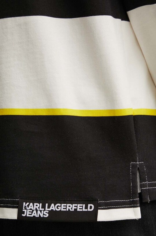 Karl Lagerfeld Jeans longsleeve din bumbac 245D1605