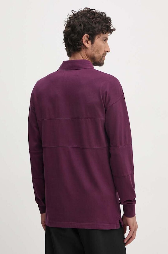 Одяг Бавовняний лонгслів United Colors of Benetton 3G9WU3020 фіолетовий