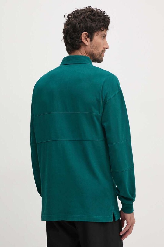 Одежда Хлопковый лонгслив United Colors of Benetton 3G9WU3020 зелёный