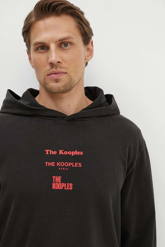 Bavlnená mikina The Kooples čierna HTSL29000K