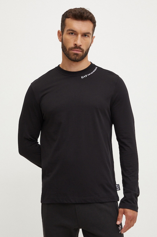Tričko EA7 Emporio Armani potlač čierna PJTJZ.6DUT09.1200