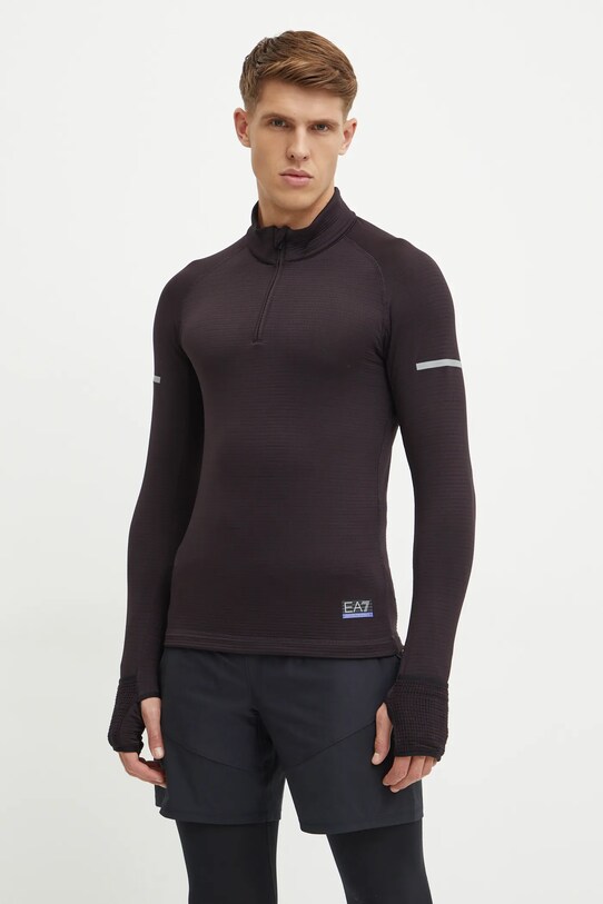 Tréninková mikina EA7 Emporio Armani bez kapuce černá PJREZ.6DPT29.1771