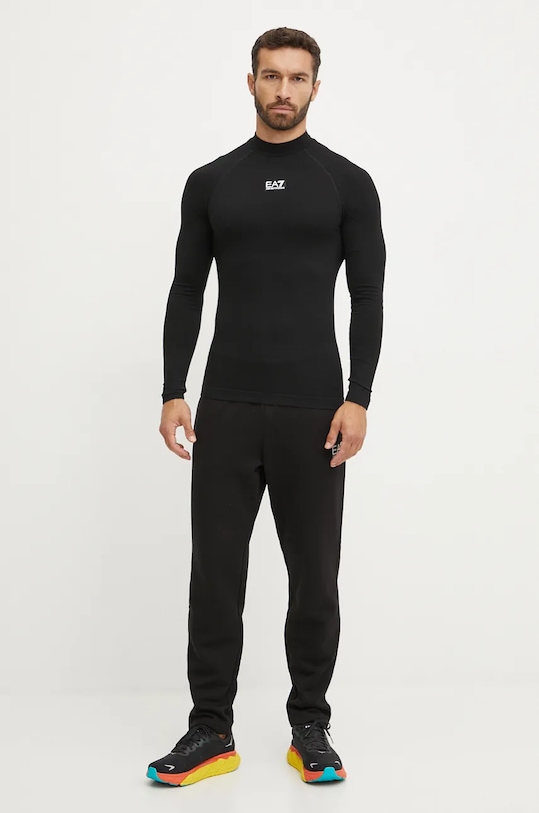 Лонгслів для тренувань EA7 Emporio Armani PJOBZ.6DPT48.1200 чорний AW24