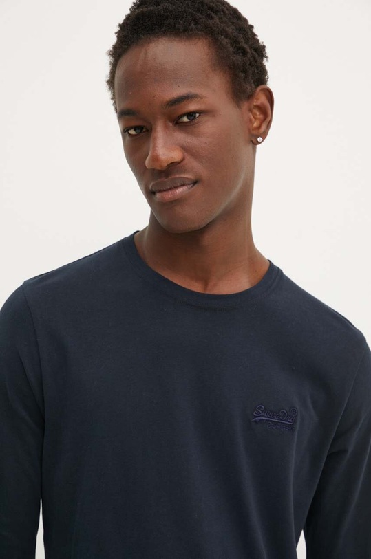 Superdry longsleeve din bumbac bleumarin M6010857A.98T