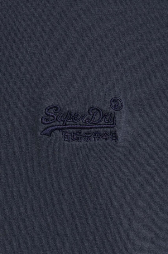 Bavlněné tričko s dlouhým rukávem Superdry M6010857A.C3I námořnická modř