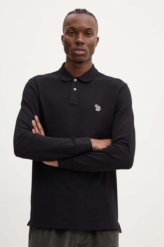PS Paul Smith longsleeve bawełniany bawełna czarny M2R.115L.KZEBRA