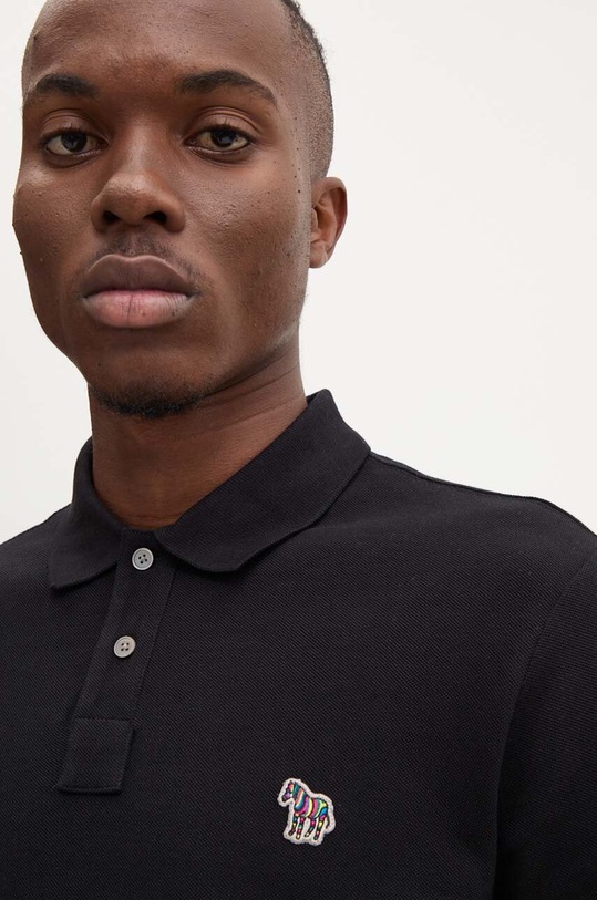 PS Paul Smith longsleeve bawełniany czarny M2R.115L.KZEBRA