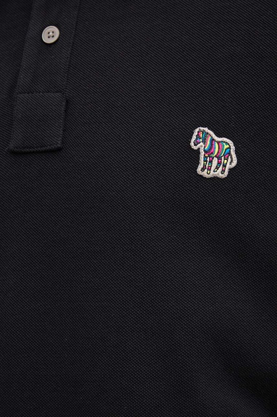 PS Paul Smith longsleeve bawełniany M2R.115L.KZEBRA czarny