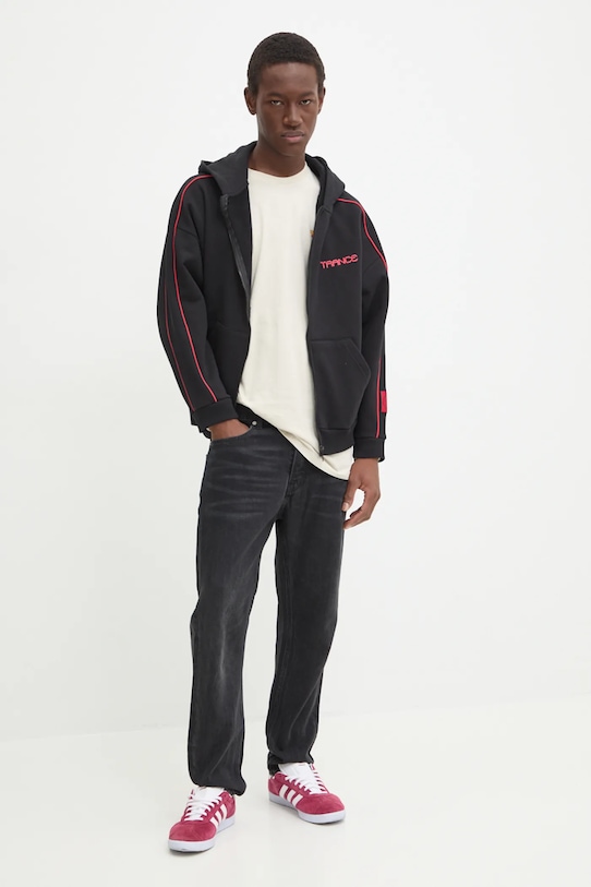 Bavlněné tričko s dlouhým rukávem Vans VN000KHS2N11 béžová AW24