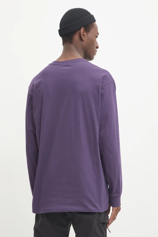 Îmbrăcăminte Vans longsleeve din bumbac VN0A49LC11E1 violet