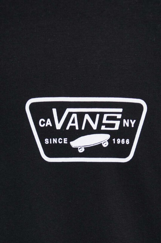Vans longsleeve din bumbac negru VN0A2XCMY281