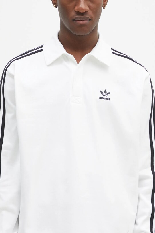 Pamučna majica dugih rukava adidas Originals Adicolor bijela IZ2459