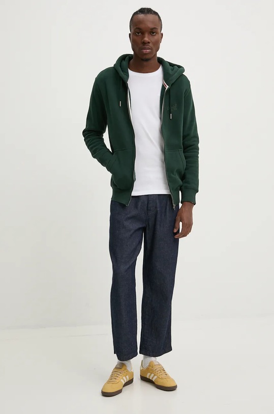 Superdry longsleeve bawełniany M6010857A.01C biały AW24