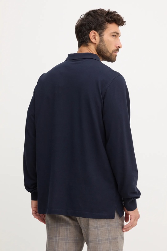 Oblečení Bavlněné tričko s dlouhým rukávem Gant 2230 námořnická modř