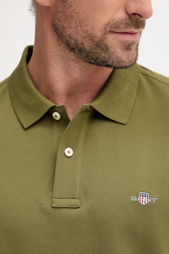 Gant longsleeve bawełniany 2230 zielony