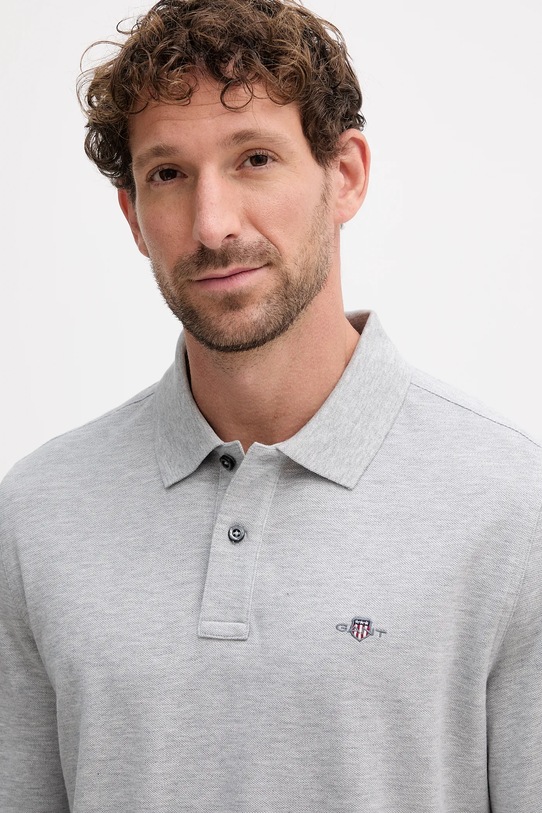 Gant longsleeve bawełniany szary 2230
