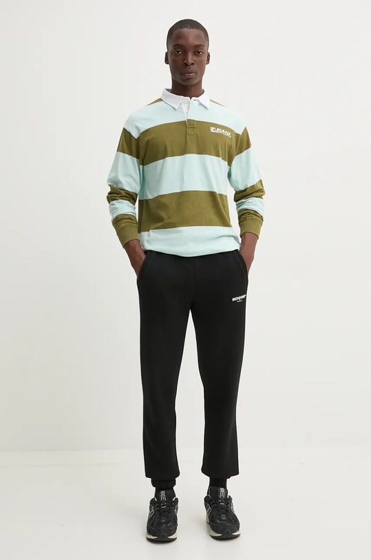 Karl Kani longsleeve din bumbac 60230003 albastru AW24